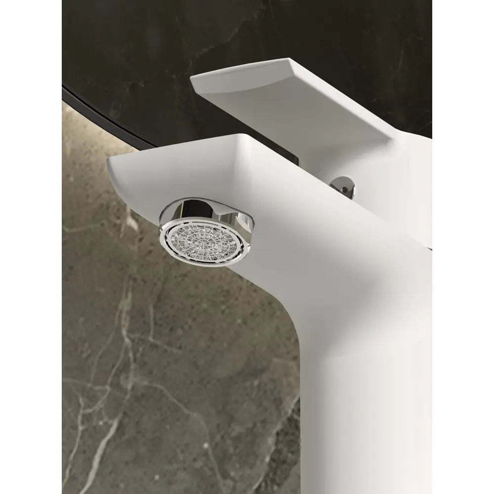 Смеситель ESKO Lucca для раковины — белый матовый с хромом 89358550 STLM-1517663 - Вид №2