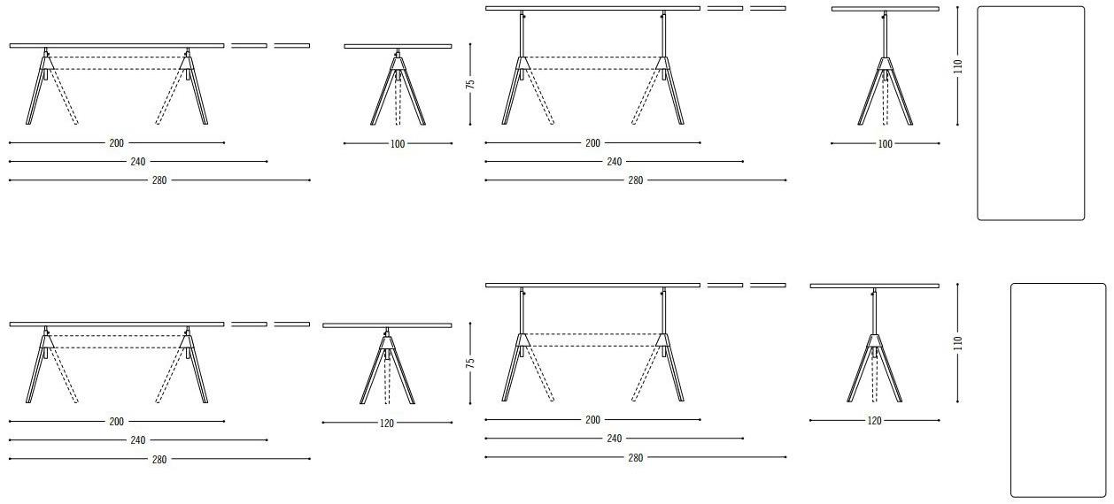 COR Стол для совещаний с регулируемой высотой Level sun-id-1398179 - Вид №9