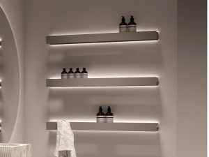 Алюминиевый держатель для полотенец / полка для ванной комнаты