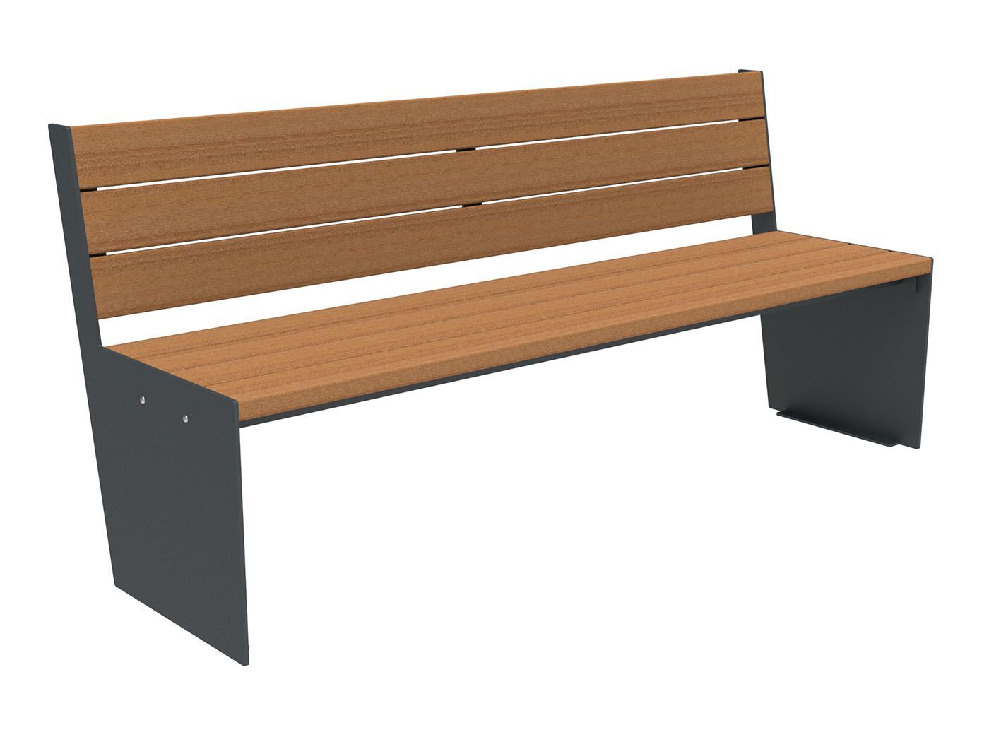 Скамья из окуме со спинкой Lazzari TAUT WOOD ARCH-00118857 - Вид №14