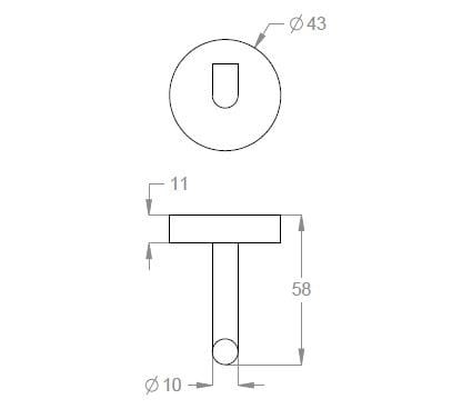 Халат из нержавеющей стали Fir Italia аксессуары для ванной комнаты сталь ARCH-00101278 - Вид №1