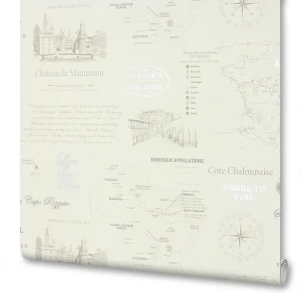Обои флизелиновые Victoria Stenova Maps бежевые 1.06 м 998726 81980975 STLM-2037017