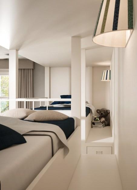 Caroti Блок двухъярусной кровати с лестницей Via montenapoleone 557  - Вид №4