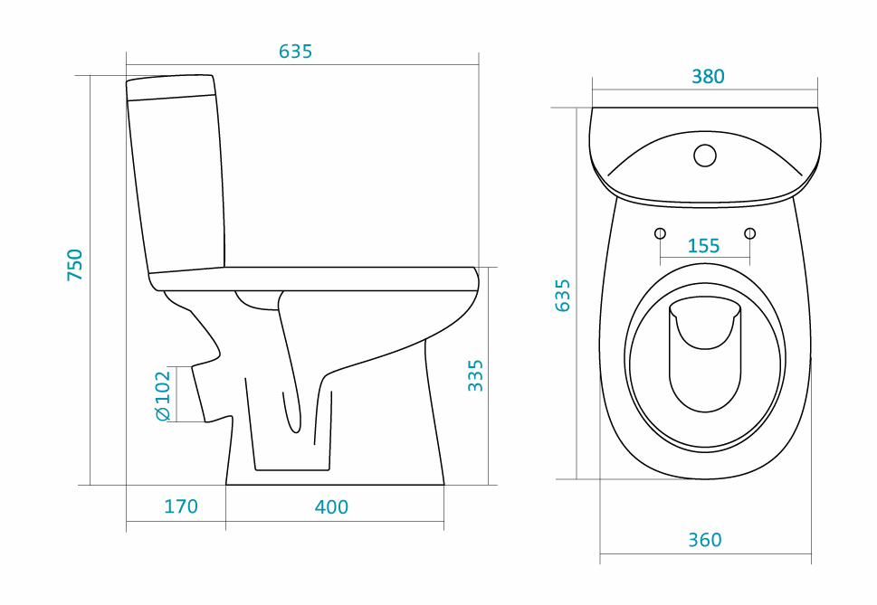 13816 Компакт унитаз с бачком Белый Лобненский Стройфарфор  Россия  - Вид №6