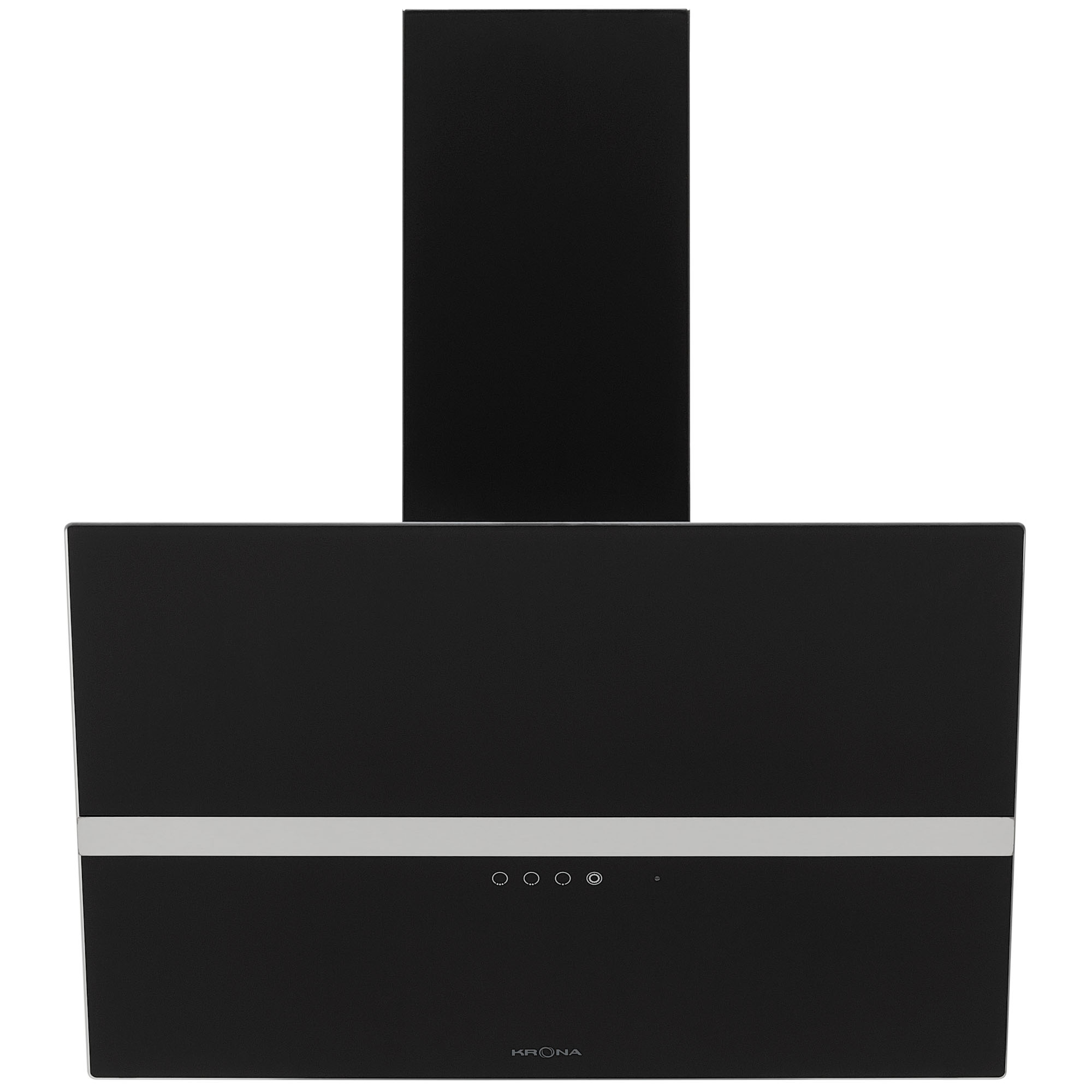 9238742 Вытяжка наклонная KRONA GABRIELE E 600 1 S черный/серебристый KRONA1 STDN-0118112