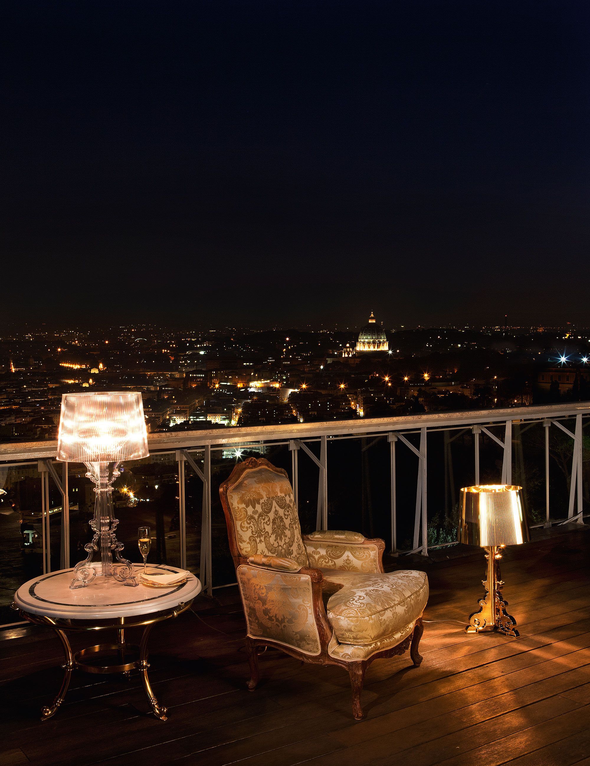 Поликарбонатная светодиодная настольная лампа с регулируемой яркостью Kartell BOURGIE ARCH-00127267 - Вид №15