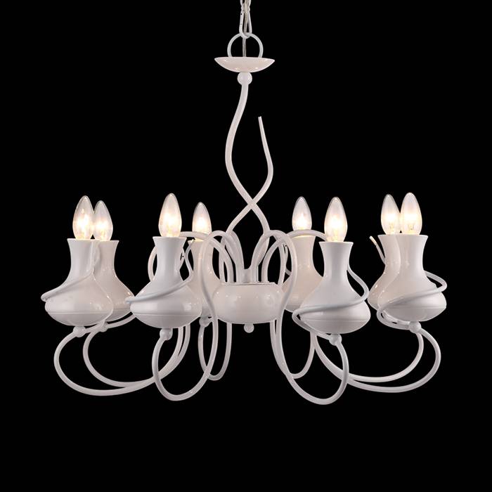 Подвесная люстра Arte Lamp Vaso A6819LM-8WH ARTE LAMP ДИЗАЙНЕРСКИЕ, VASO 056644 Белый  - Вид №1