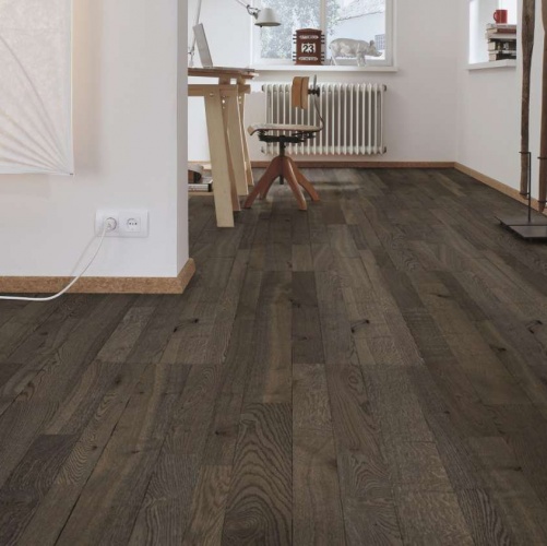 Паркетная доска Meister PС 400 Style Античный коричневый 8265 Дуб Рустик с брашью (Текстурированная) 2400х255 мм 2300200054 - Вид №10