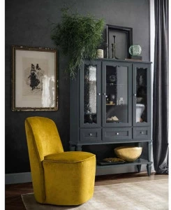 Cerasa Колонна для ванной комнаты из дерева и стекла с дверцами York