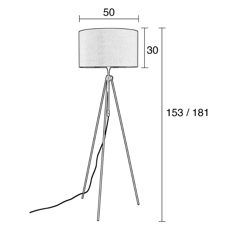 Лампа напольная Lesley, черная Zuiver 5100076 - Вид №6
