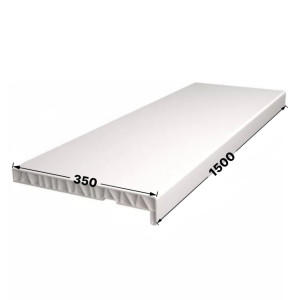 Подоконник ПВХ /белый/ 350х1500 STSR-1942