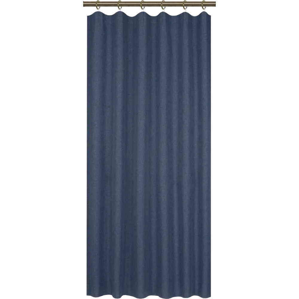 Штора на ленте «Савана» 145x180 см однотон цвет синий 82506442 STLM-2097861 LINEN WAY 