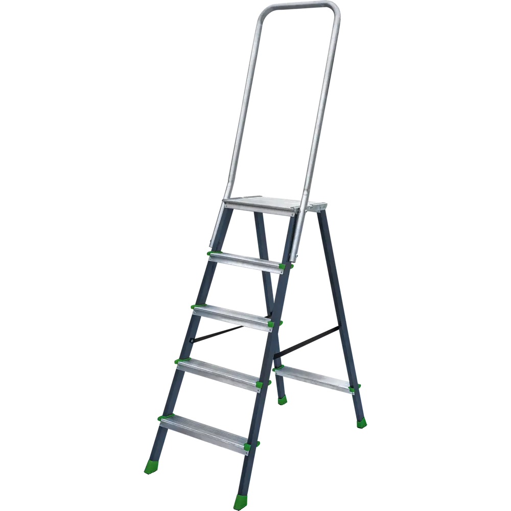 Стремянка стальная Новая Высота NV2136 5 ступеней, максимальная нагрузка 150 кг STLM-2028940