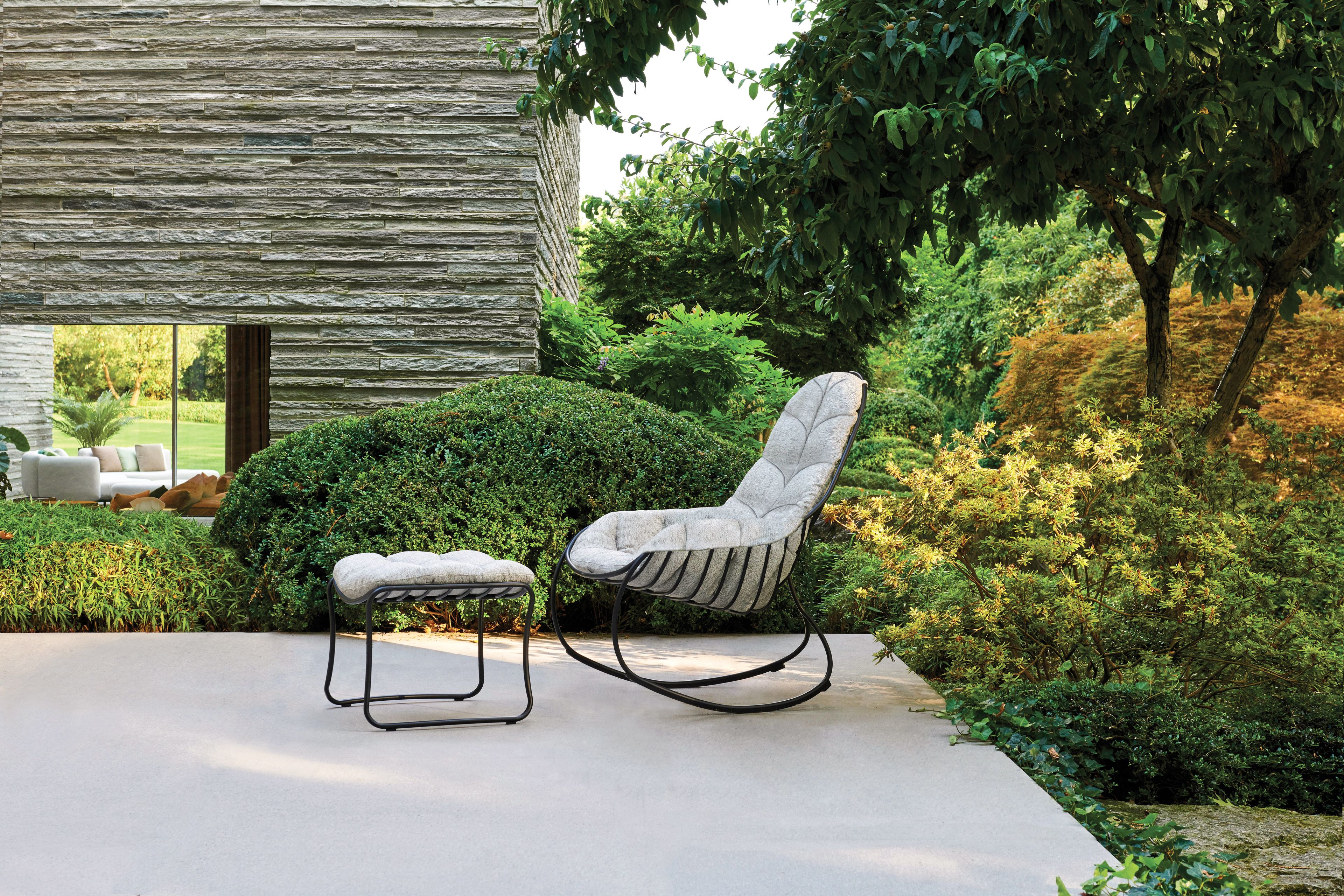 Квадратная подставка для ног из нержавеющей стали Royal Botania Folia ARCH-00100119 - Вид №1