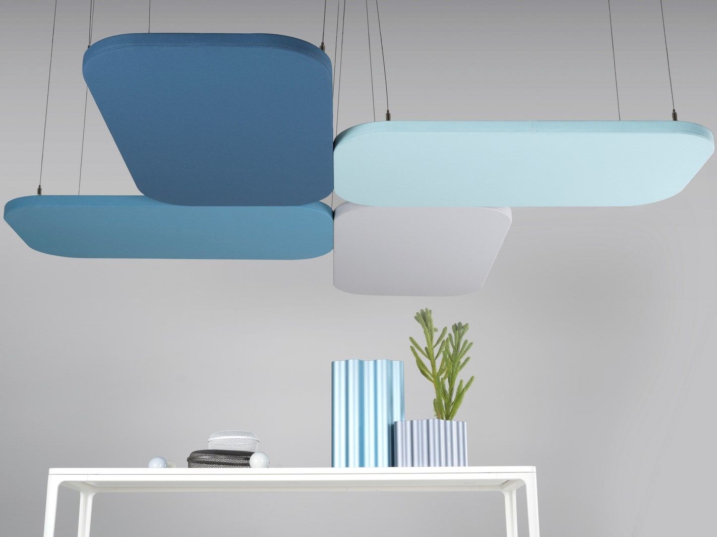 Акустическая подвесная панель из ткани SilentLab STILL SKY - SET OF 4 ARCH-00042026 - Вид №1