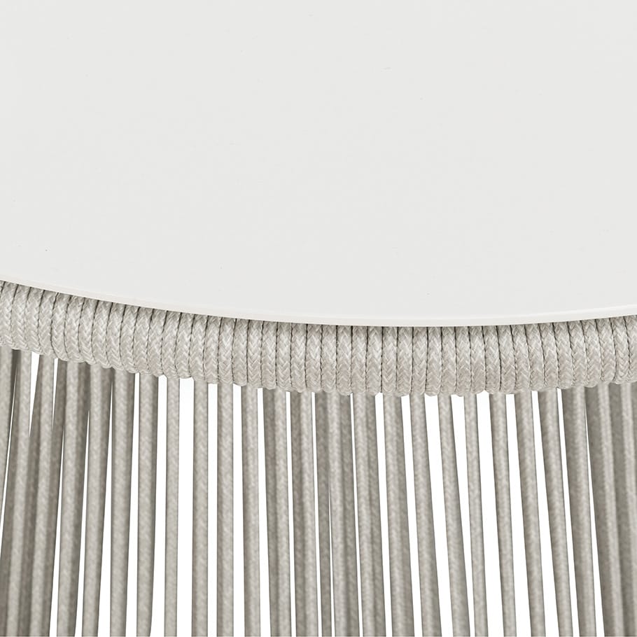 Круглый журнальный столик из морской веревки и алюминия JANUS et Cie Knot ARCH-00139907 - Вид №3