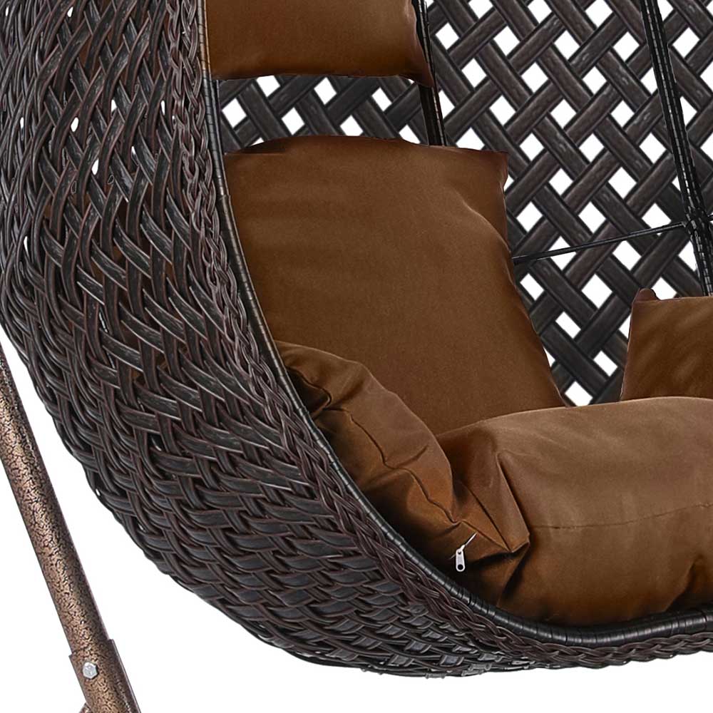 Подвесное кресло "Алим-XL" Brown AFINA  286096 Серый  - Вид №3
