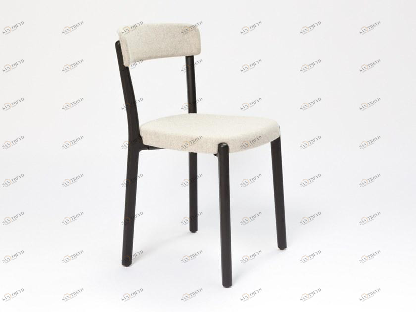 ENEA Штабелируемый стул из дерева и ткани Noa sun-id-1419542