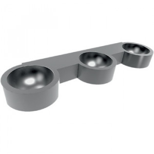 Edone Подвесной умывальник с тройной чашей, отформованной внутри и снаружи