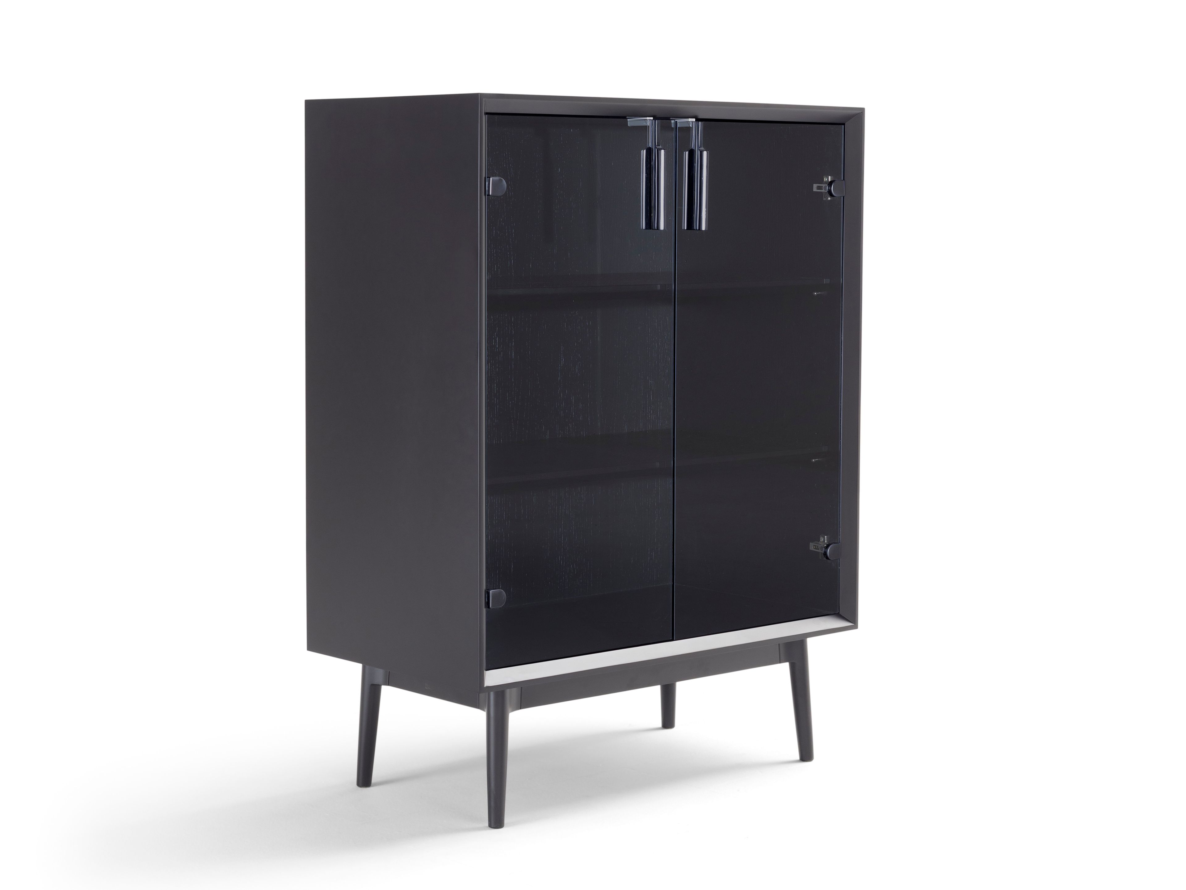 Деревянный и стеклянный шкаф с распашными дверцами Amura Тео ARCH-00084126 - Вид №1