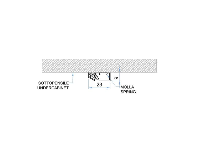Наружный светодиодный профиль для настенного шкафа и основания Metalarredo RYA ARCH-00022693 - Вид №2