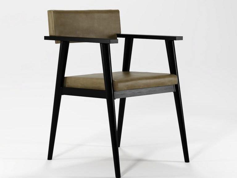 KARPENTER Мягкое кожаное кресло с подлокотниками Vintage sun-id-1444789 - Вид №9