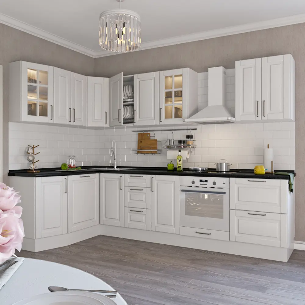 Дверь для шкафа Delinia «Леда белая» 40x92 см, МДФ, цвет белый STLM-2114014 - Вид №2