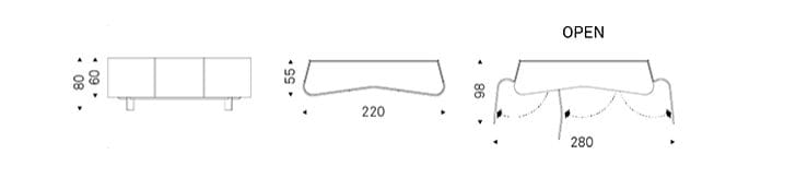 Деревянный шкаф с распашными дверями Cattelan italia BLUES ARCH-00091492 - Вид №2