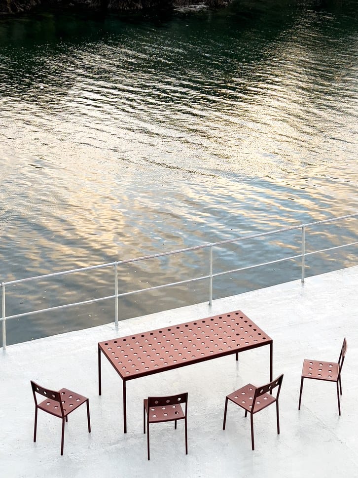 Стальной стул с порошковым покрытием с открытой спинкой Hay балкон ARCH-00152024 - Вид №37