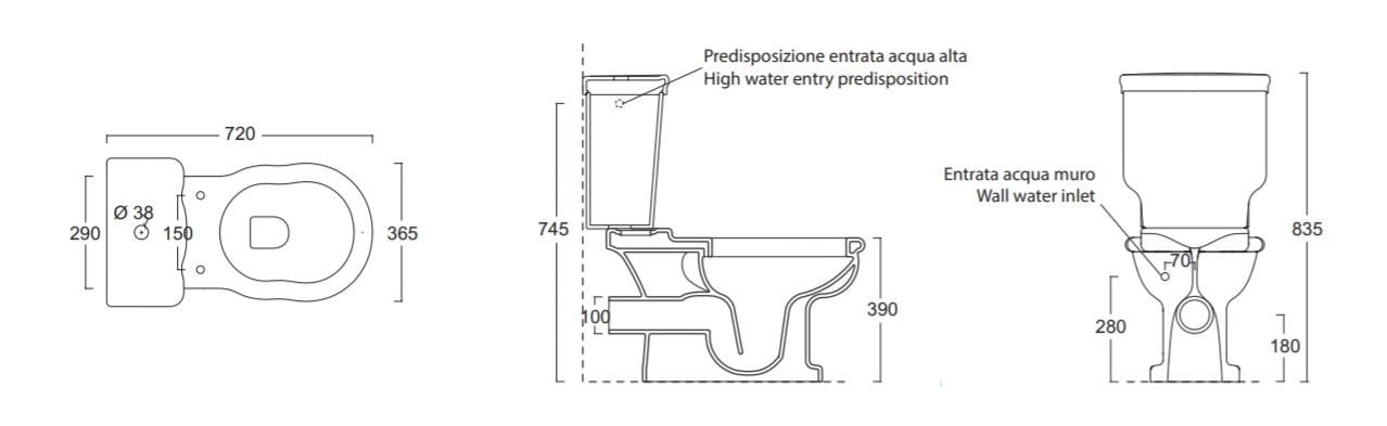 Керамический подвесной туалет Alice Ceramica ARCH-00043105 - Вид №4