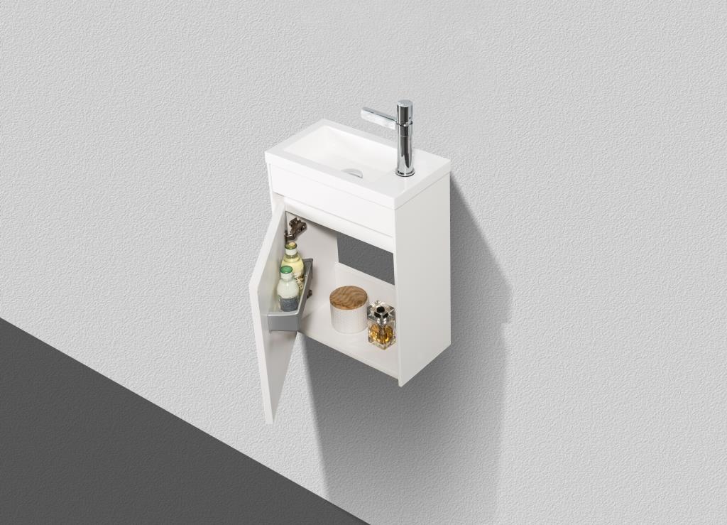 Мебель для ванной BelBagno PIETRA MINI-400-BL левосторонняя  - Вид №5