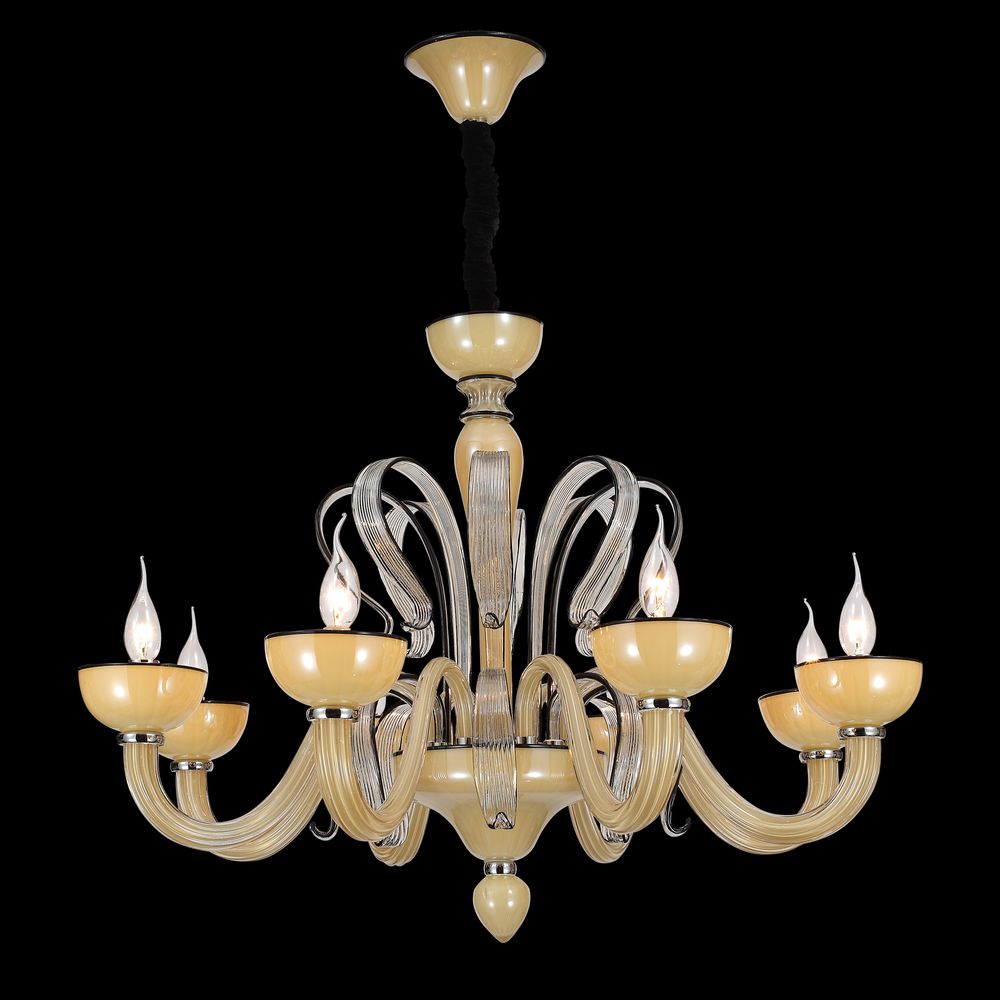 Подвесная люстра ST Luce Smooth SL758.093.08 ST LUCE ДИЗАЙНЕРСКИЕ, SMOOTH 057980 Желтый  - Вид №1