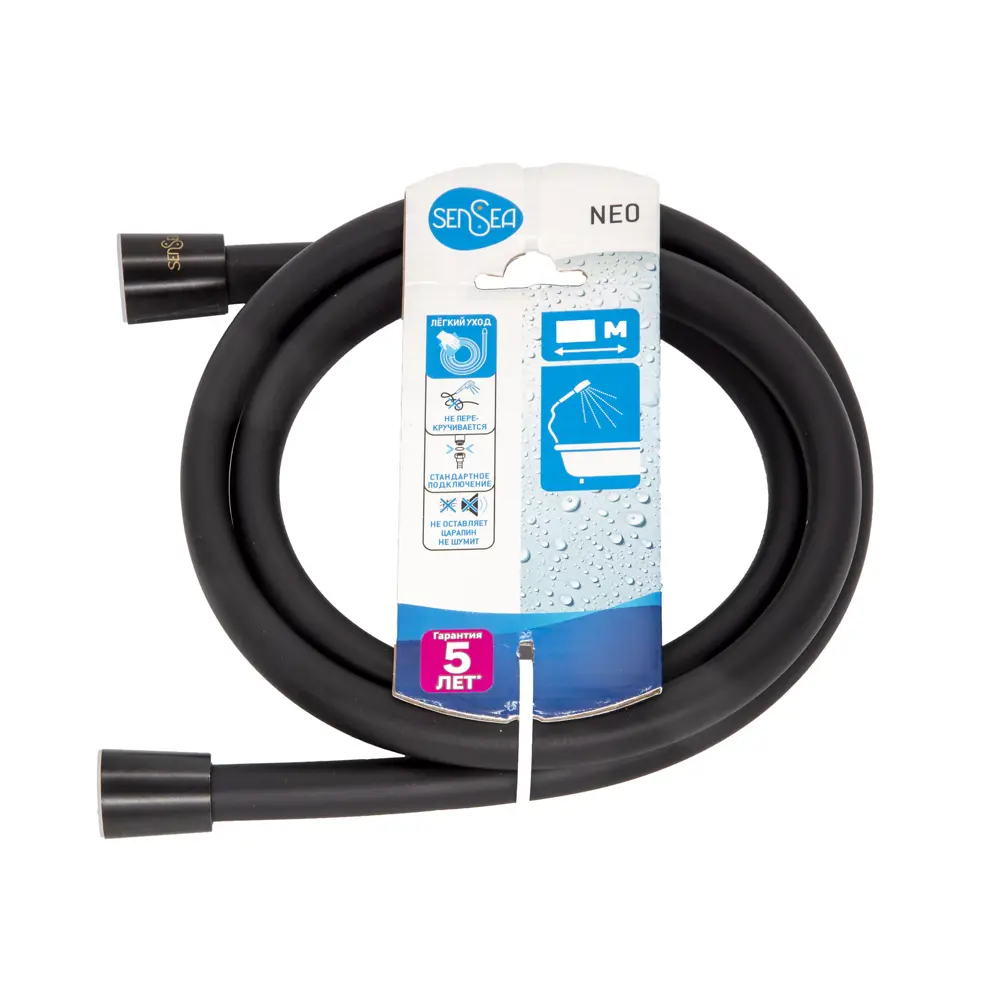 Душевой шланг Sensea Neo 1.5 м с металлической оплеткой 89349036 STLM-1475319 - Вид №1