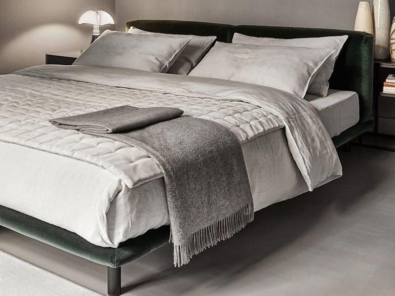 Meridiani Мягкая текстильная кровать со съемным чехлом Timothy sun-id-1398251 - Вид №2