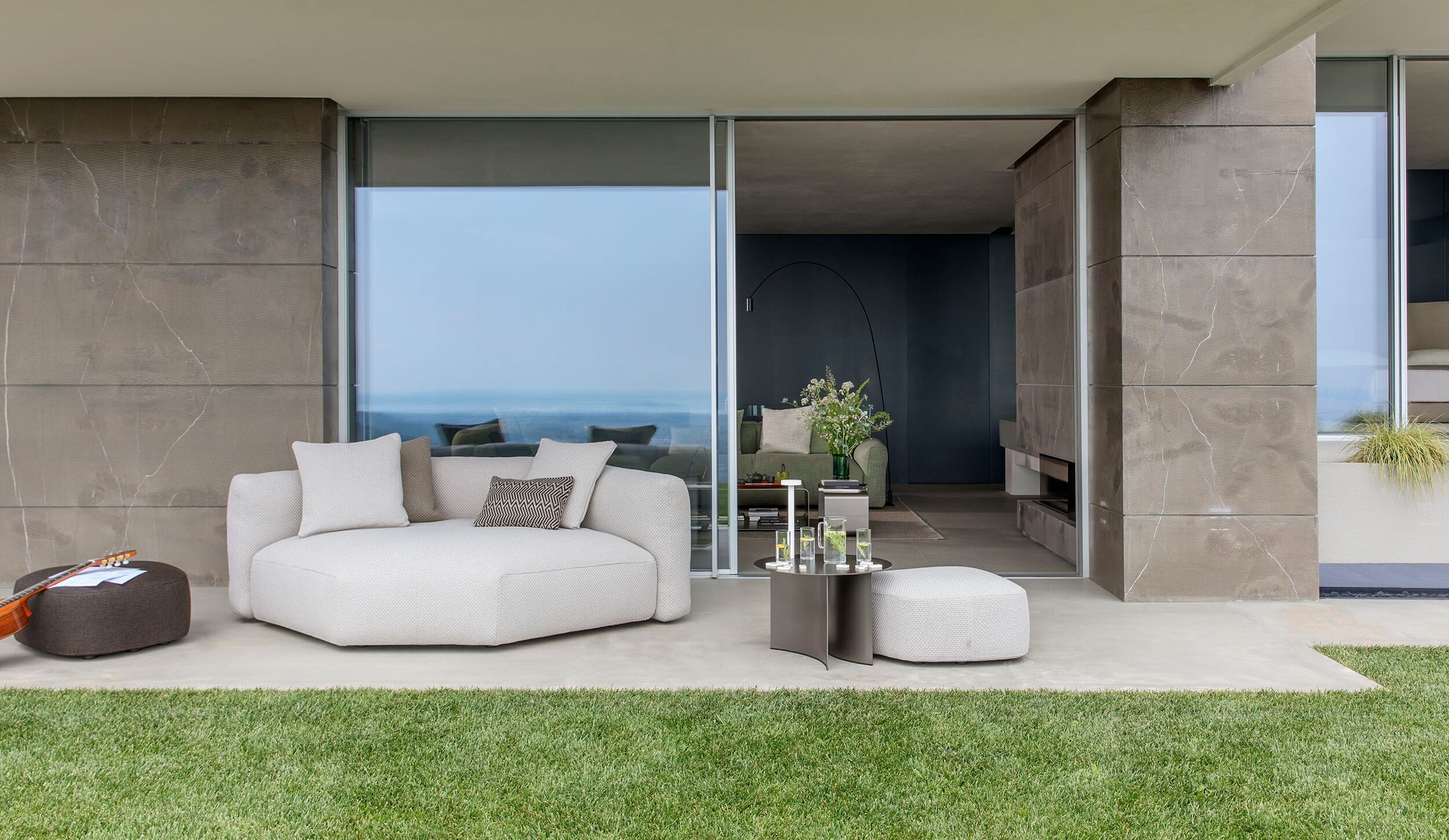 Ткань съемный садовый диван Flou лук ARCH-00078991 - Вид №7