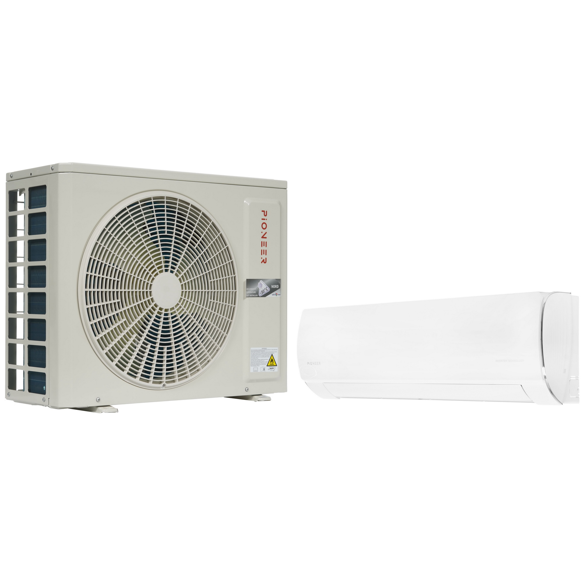 9969182 Кондиционер настенный сплит-система Pioneer KFRI35LW/KORI35LW Nord-30 белый STDN-0004808