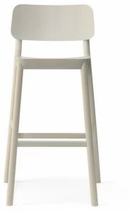 Billiani Высокий табурет из бука со спинкой Drum 076
