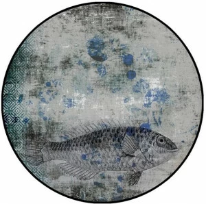 YO2 Круглый коврик с рисунком из полиамида Olden masters