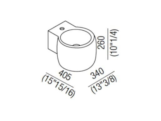 Керамическая круглая раковина Agape сыр ARCH-00086073 - Вид №1