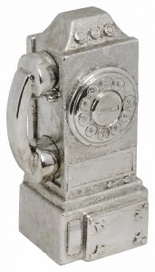 Статуэтка серебристая Telephone TO4ROOMS  212624 Серебро