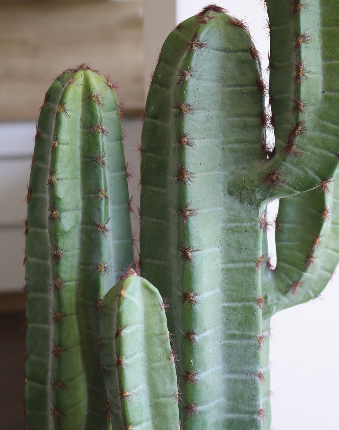 6027 883 a3 Кактус искусственный столбик, горшок, 114 см, зеленый H-andreas  - Вид №7