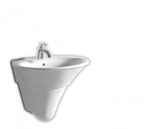 Y0LZ01 Умывальник Sculture 65 с пьедесталом Hatria