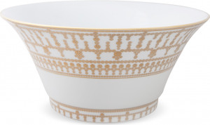 10586078 Haviland Салатник большой 26см "Тиара" (белый, золотой декор) Фарфор