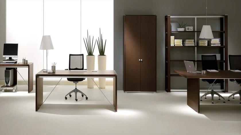 IFT Прямоугольный рабочий стол из фанерованной древесины Electa sun-id-1388686 - Вид №4