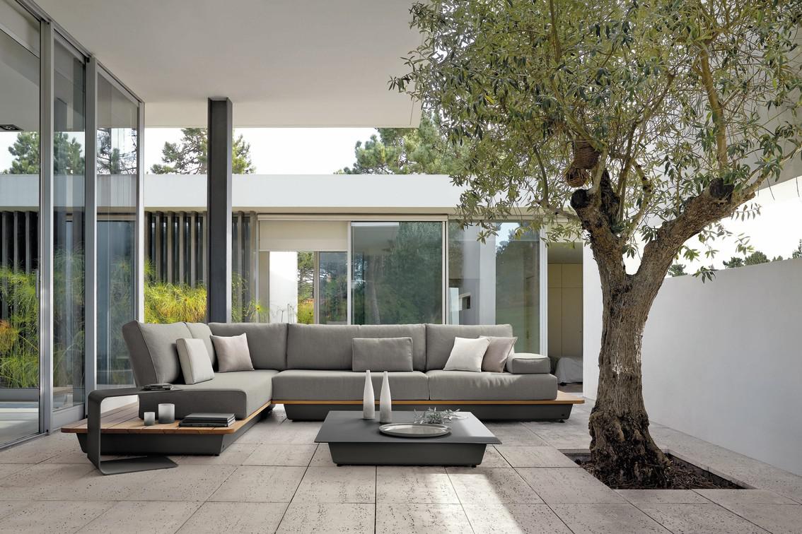 MNST1044 Concept 4 белый столешница из дерева iroko Manutti Air - Вид №3