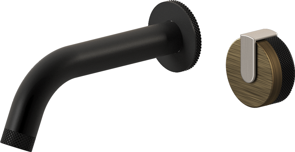 E-11535-R1VBB-L1BNi-MBK Настенный прогрессивный смеситель скрытого монтажа для раковины GRAFF MOD+