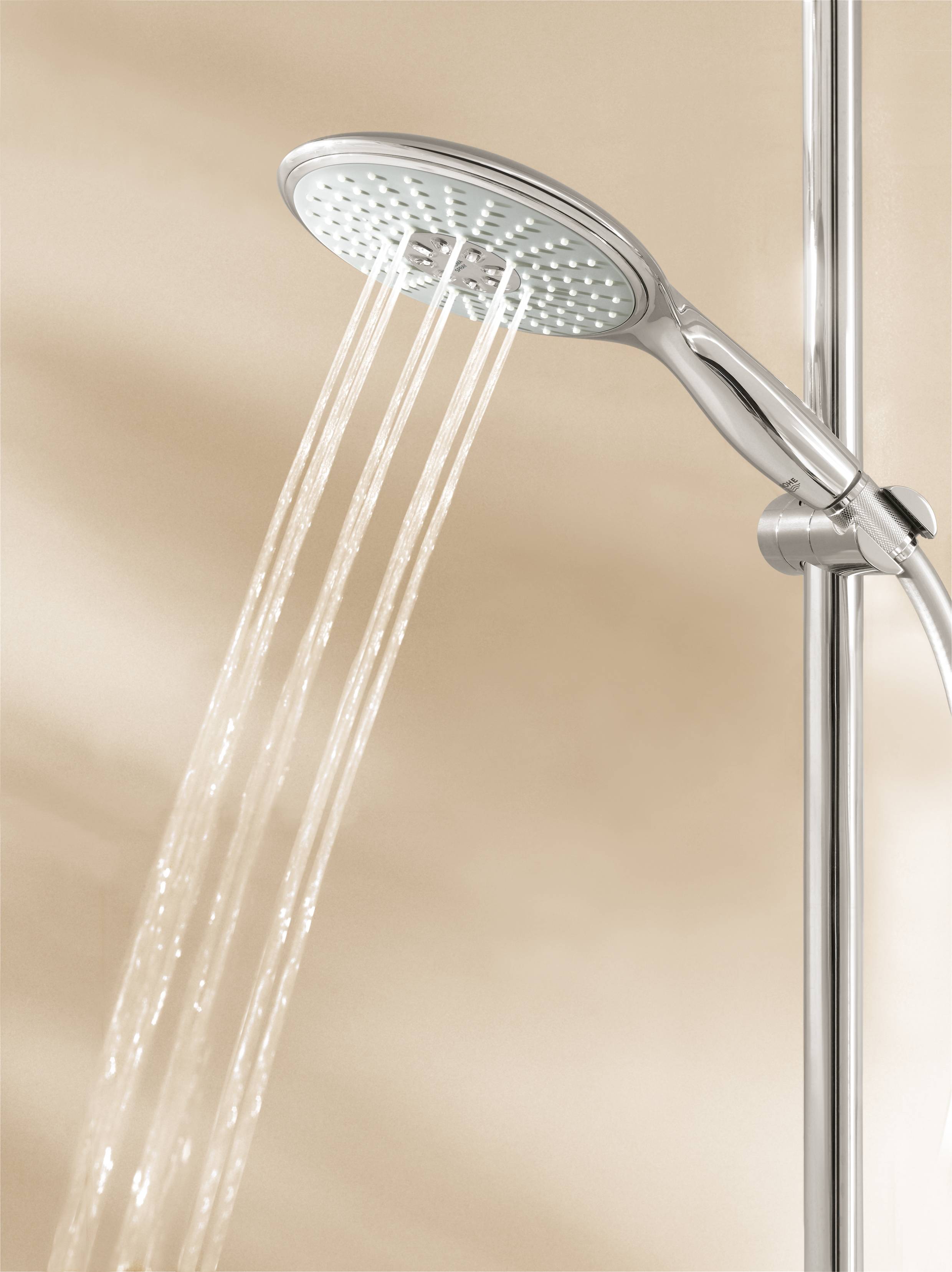 Душевой гарнитур GROHE Power&Soul 160 (ручной душ, штанга 900 мм, шланг 1750 мм) с ограничением расхода воды, хром (27750000) - Вид №4