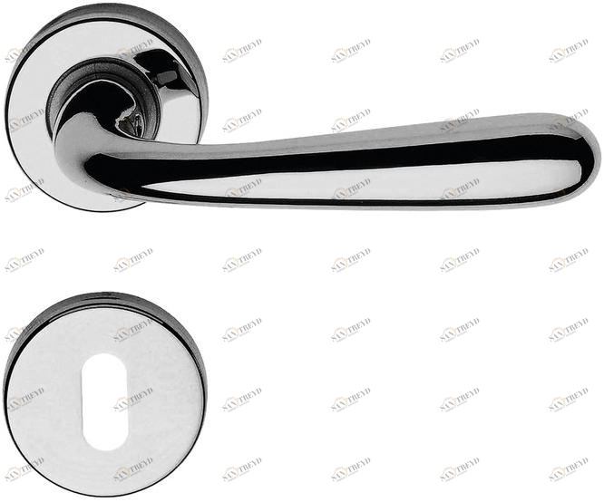 LINEA CALI' Классическая латунная ручка на розетке с замком Garda zincral sun-id-1405161