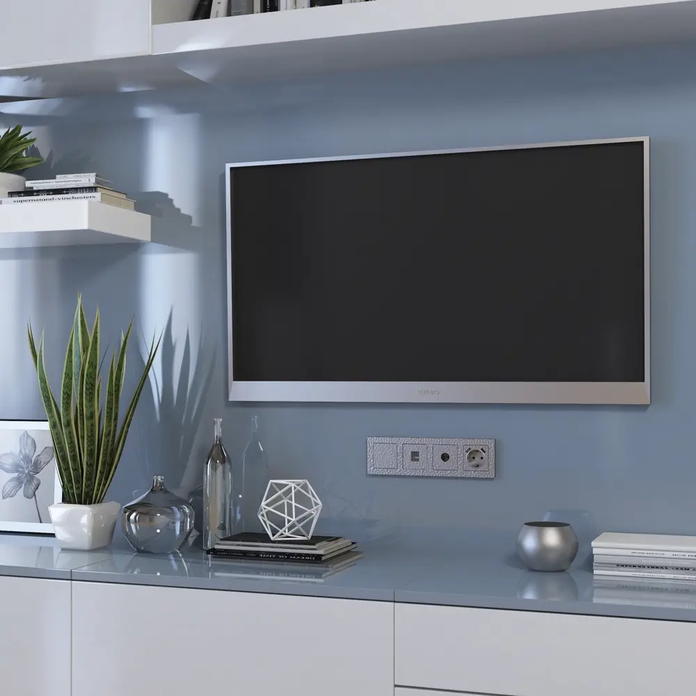 Компьютерная розетка встраиваемая Werkel Hammer RJ45 без заземления цвет серебряный STLM-2128072 - Вид №4