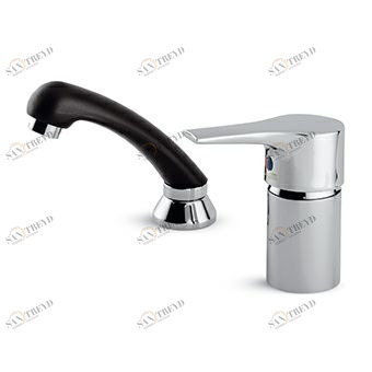 ZP9282 Смеситель для парикмахерской, однорычажный, с вытяжным душем, Z9468P. Zucchetti Flat 